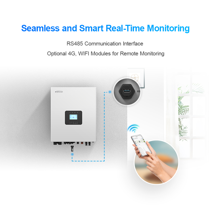 อินเวอร์เตอร์พลังงานแสงอาทิตย์ - Hybrid Solar Inverter 5.5Kw Mppt 48V บทวิจารณ์และราคา