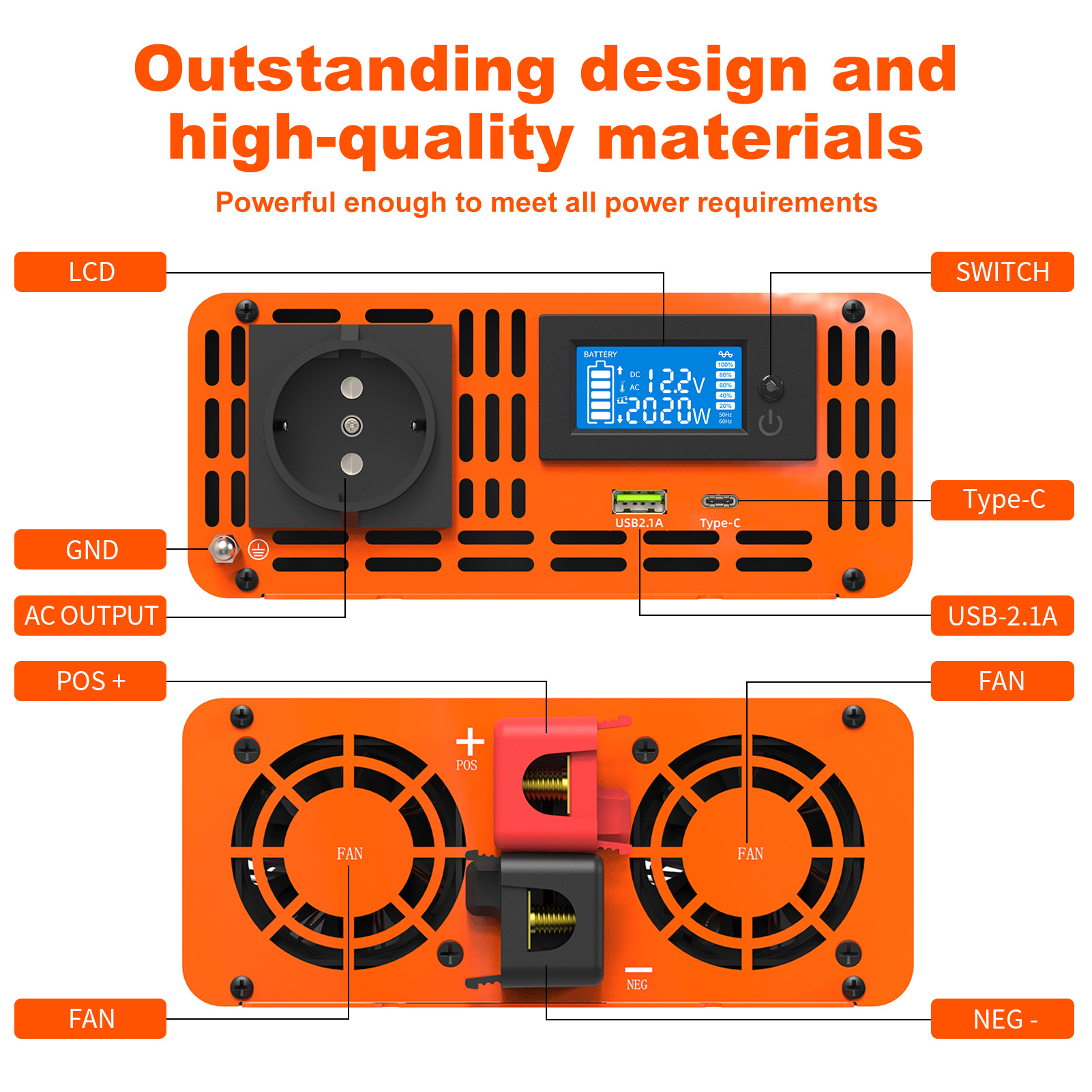 อินเวอร์เตอร์พลังงานแสงอาทิตย์ - Power Inverter 12V 220V 4000W Continuous บทวิจารณ์และราคา