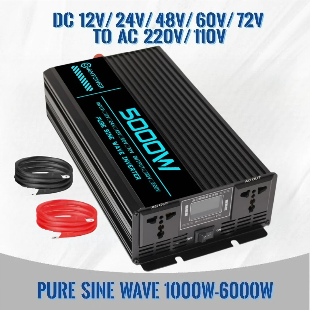 อินเวอร์เตอร์คลื่นไซน์บริสุทธิ - Pure Sine Wave Inverter 5000W 48V 220V บทวิจารณ์และราคา